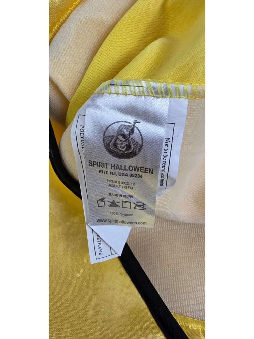 Spirit Halloween Adult One Size Fits Most Yellow Banana Costume